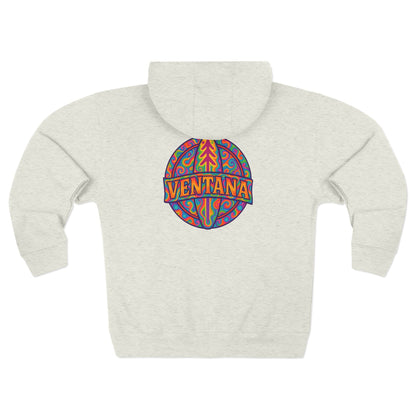 Ventana Psychedelic Treefish Logo Zip Hoodie