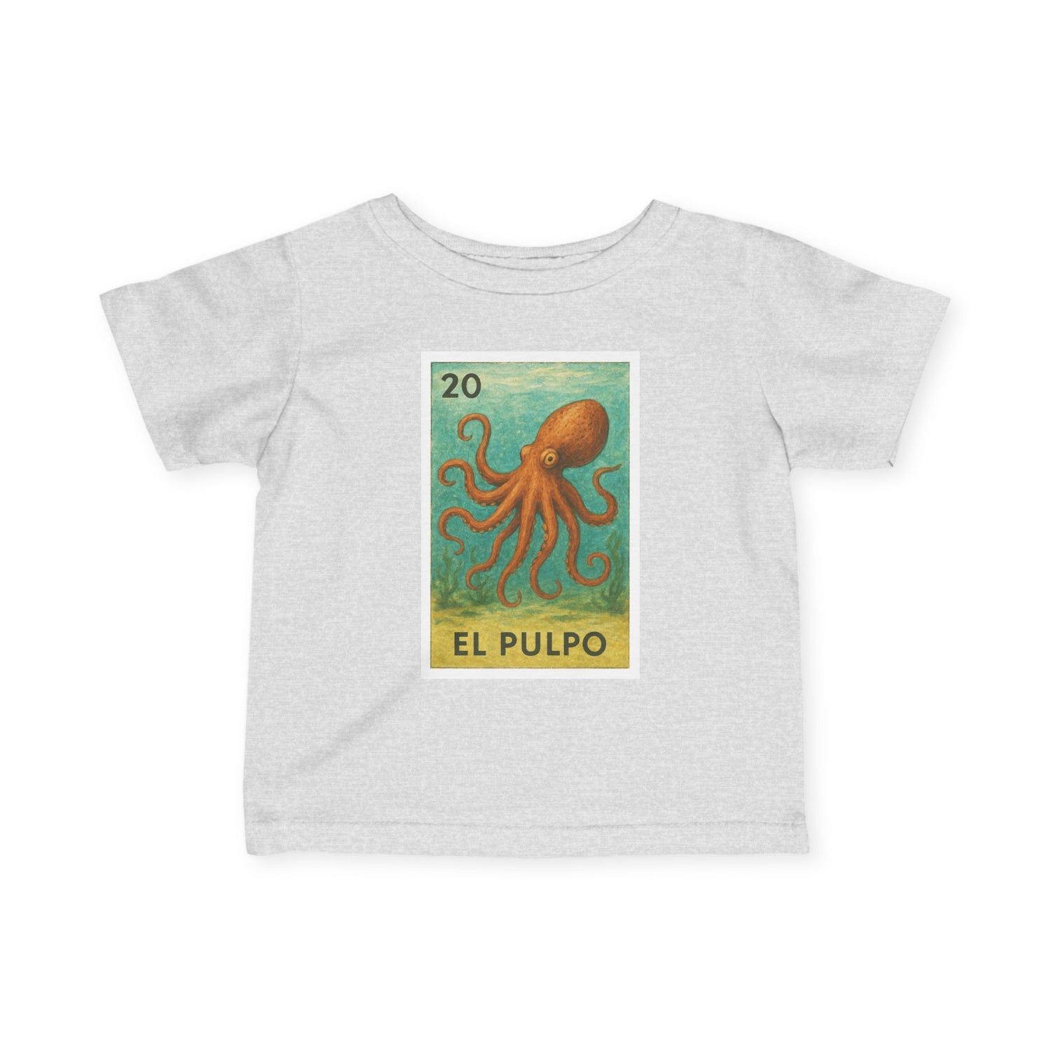 Octopus Lotería - Infant 100% Cotton T-Shirt (El Pulpo)