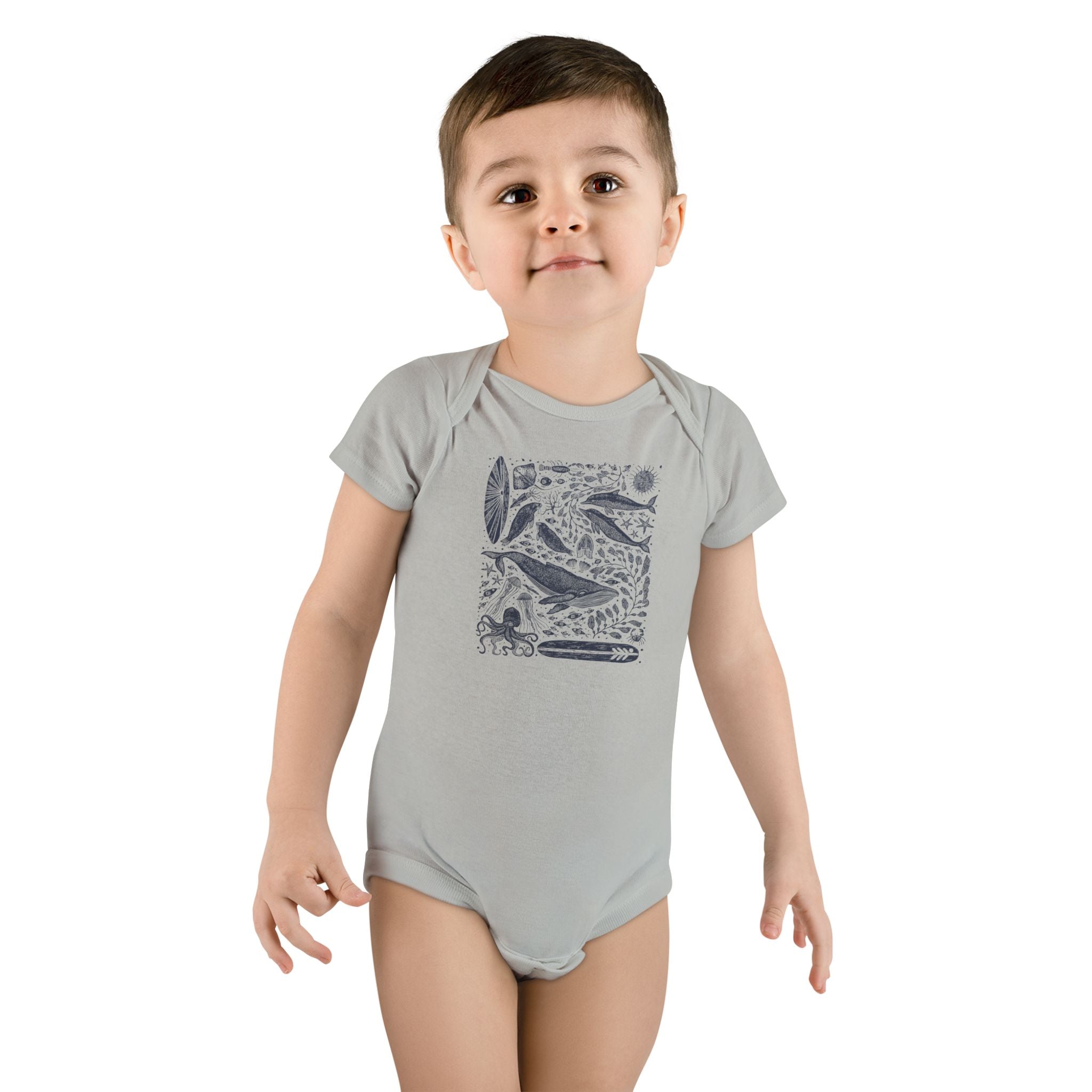 Ventana Marine Life by Lili Arnold baby cotton onesie image 9