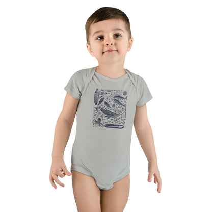 Ventana Marine Life by Lili Arnold baby cotton onesie image 9