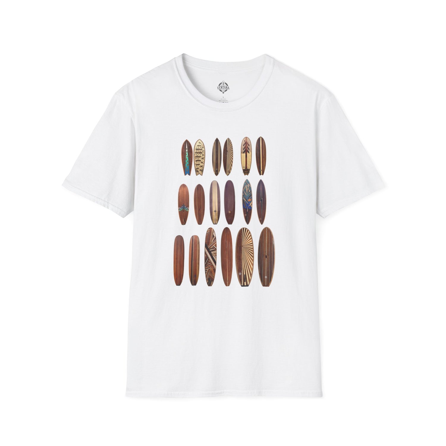 Ventana Wooden Surfboards Unisex - Soft Style U.S. Cotton T-Shirt