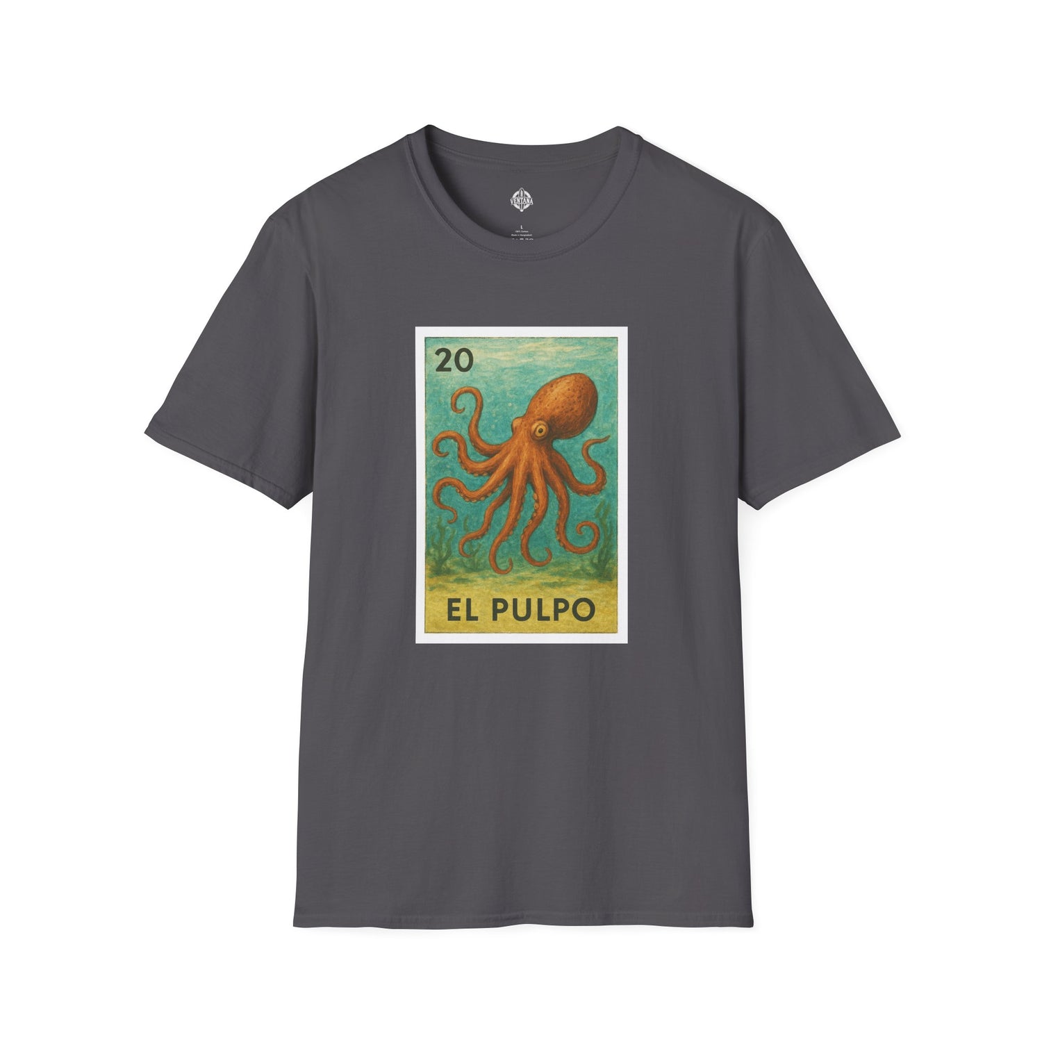 Octopus Lotería cotton t-shirt image 13