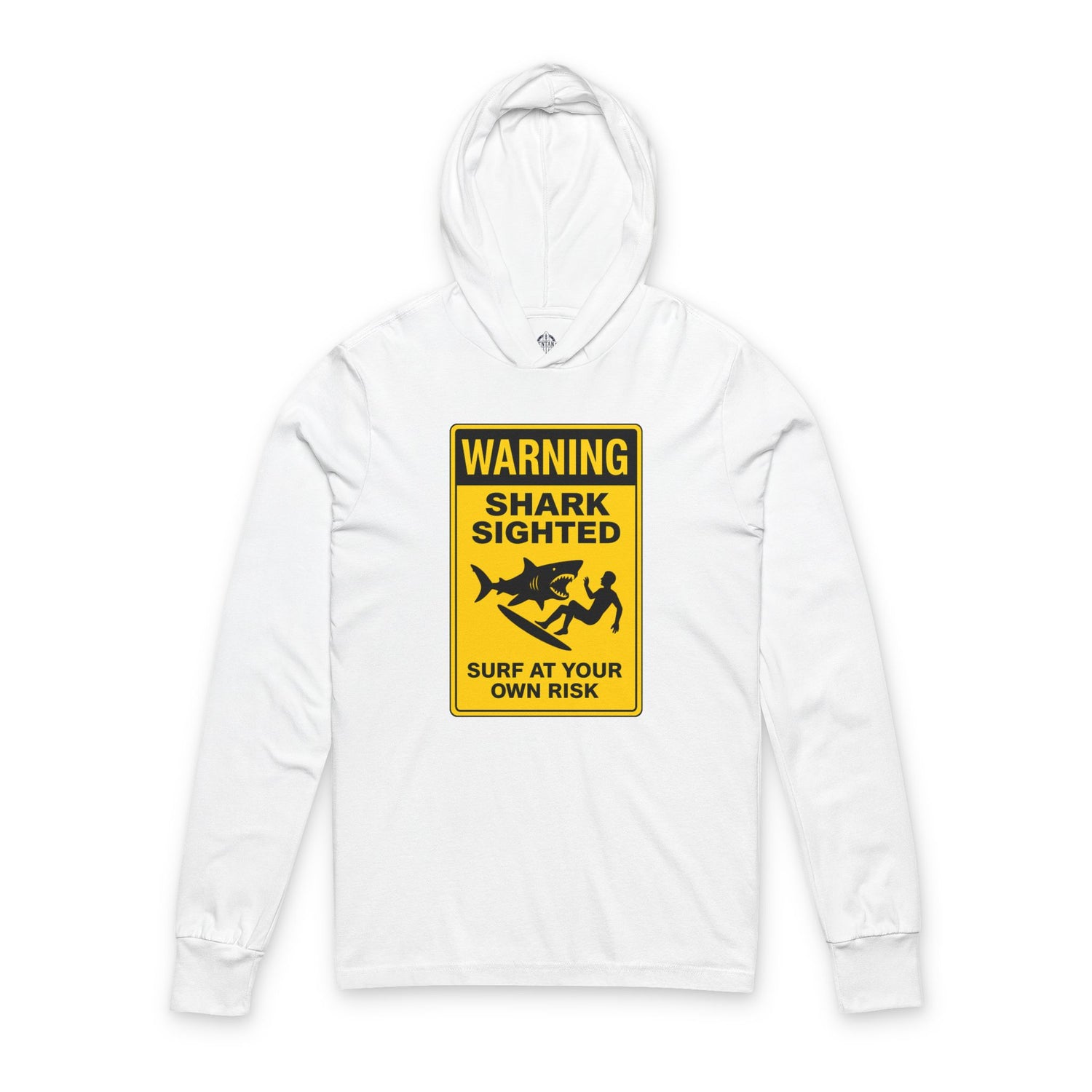 Shark Sighted cotton hooded long sleeve t-shirt image 3