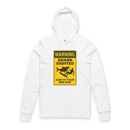 Shark Sighted cotton hooded long sleeve t-shirt image 3