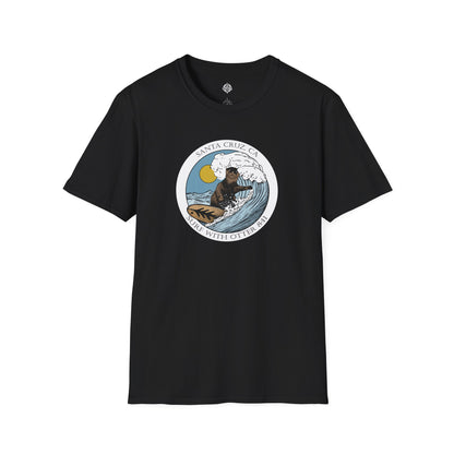 Surf with Otter 841 by Thiago Bianchini cotton t-shirt image 3