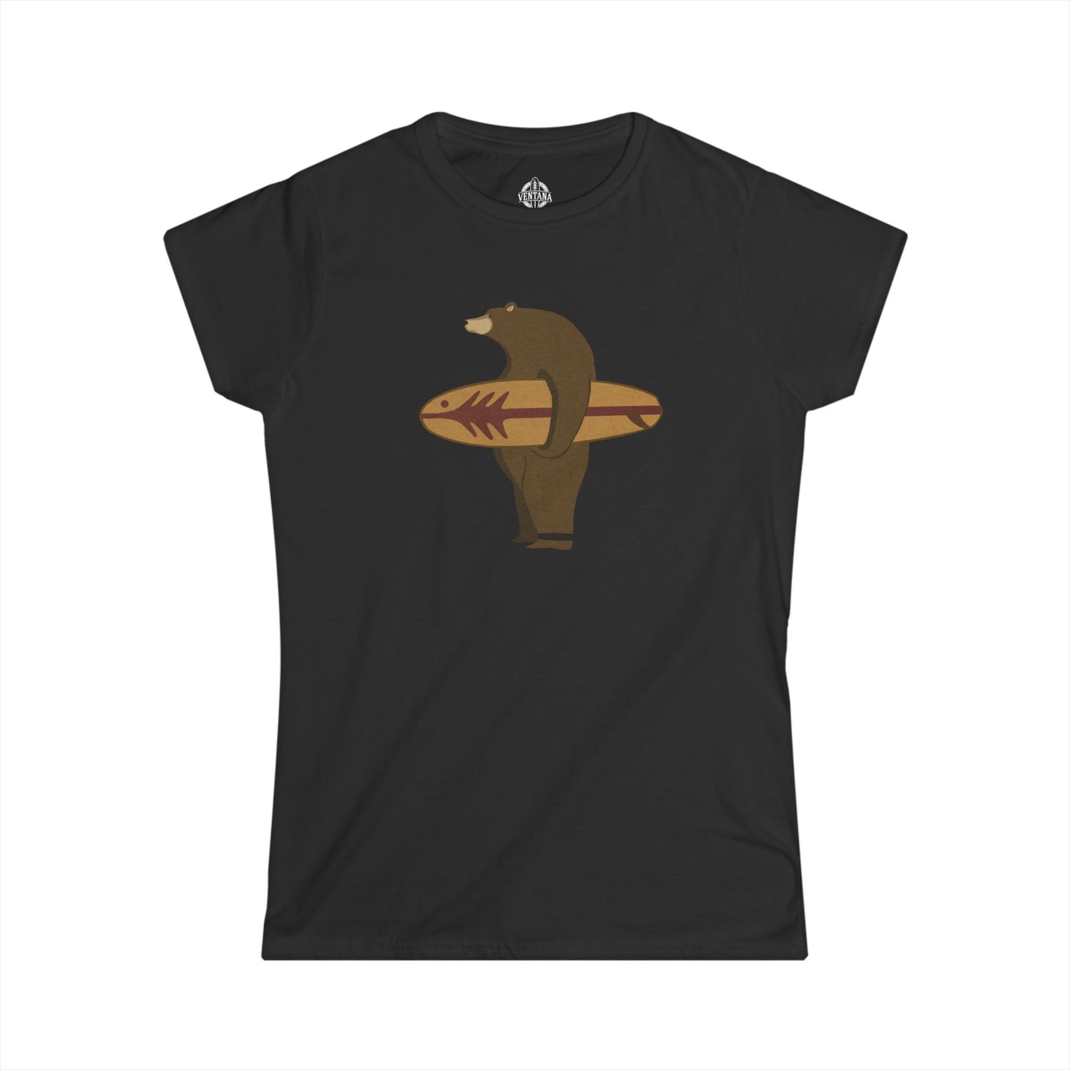 Surfing Grizzly Bear by Fabian Lavater women&