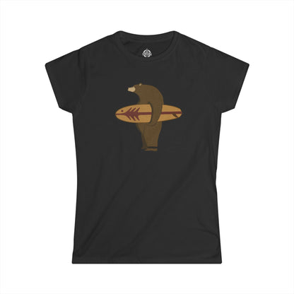 Surfing Grizzly Bear by Fabian Lavater women&
