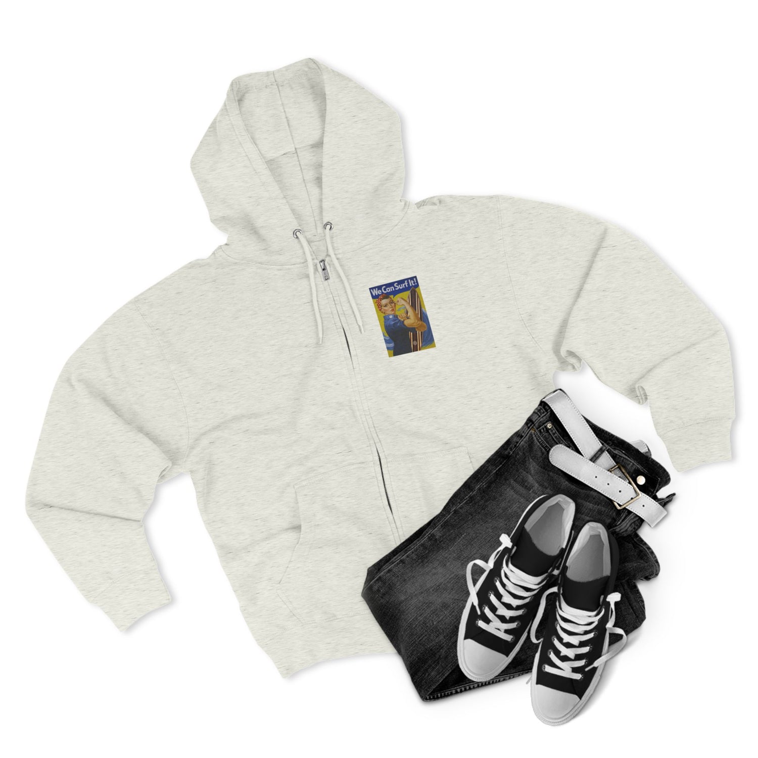 Rosie the Surfer Zip Hoodie