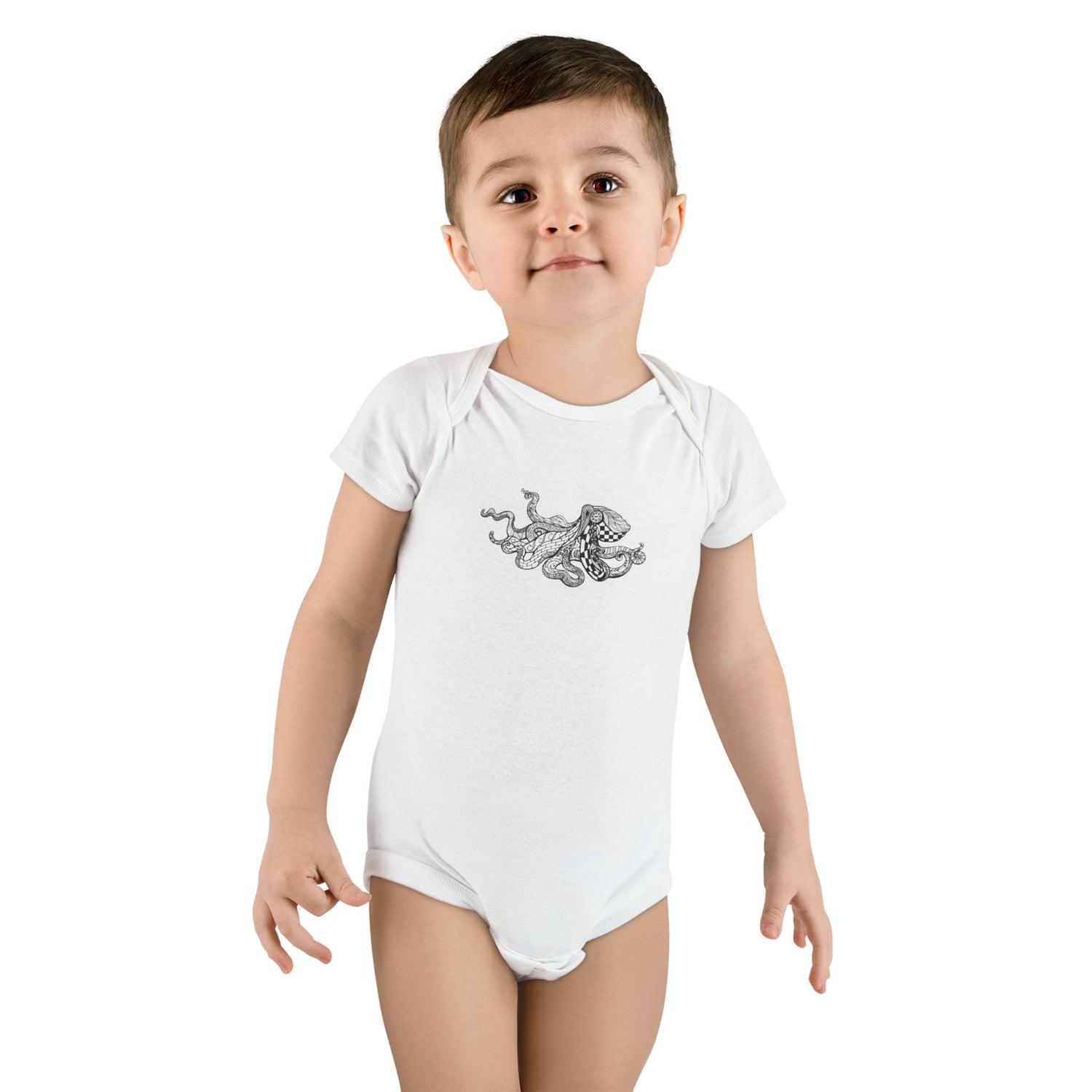 Ventangle Octopus baby cotton onesie image 6