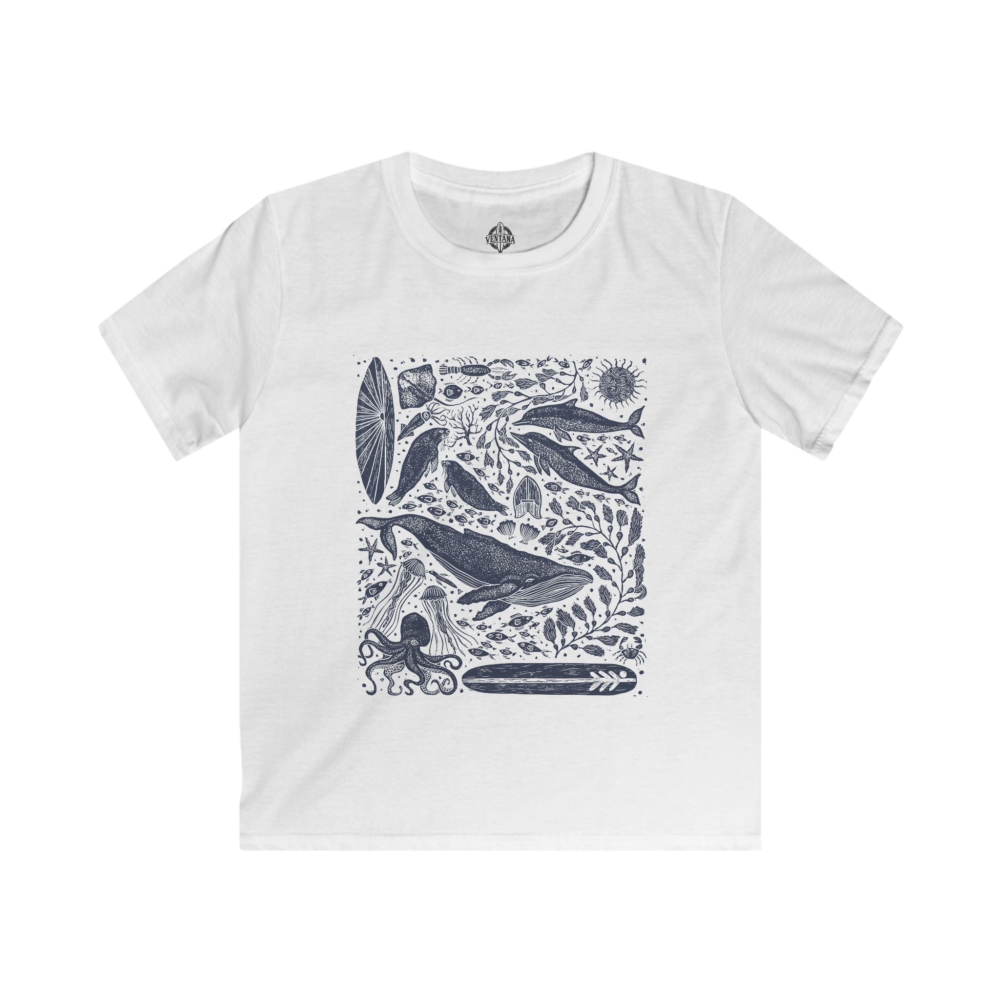 Ventana Marine Life by Lili Arnold cotton t-shirt image 5