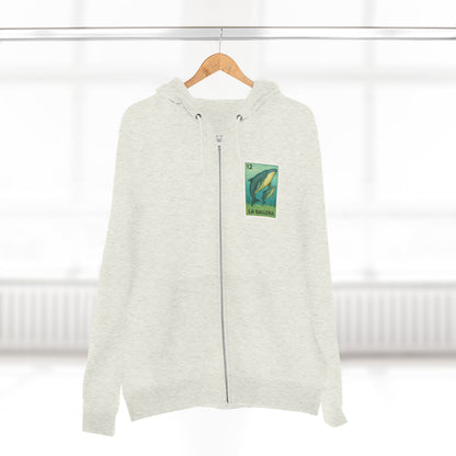 Whale Lotería Zip Hoodie