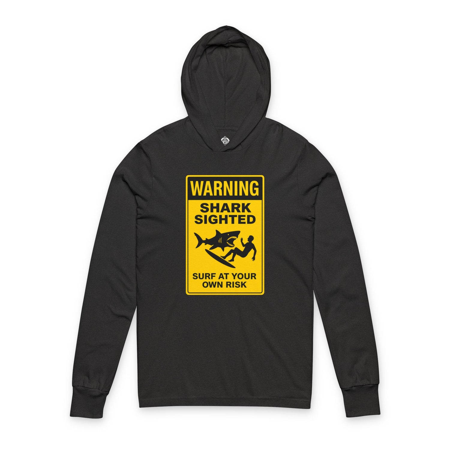 Shark Sighted cotton hooded long sleeve t-shirt image 5