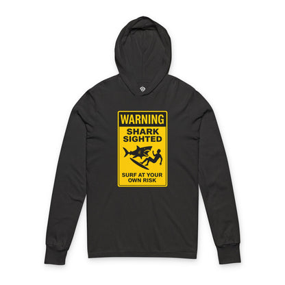 Shark Sighted cotton hooded long sleeve t-shirt image 5