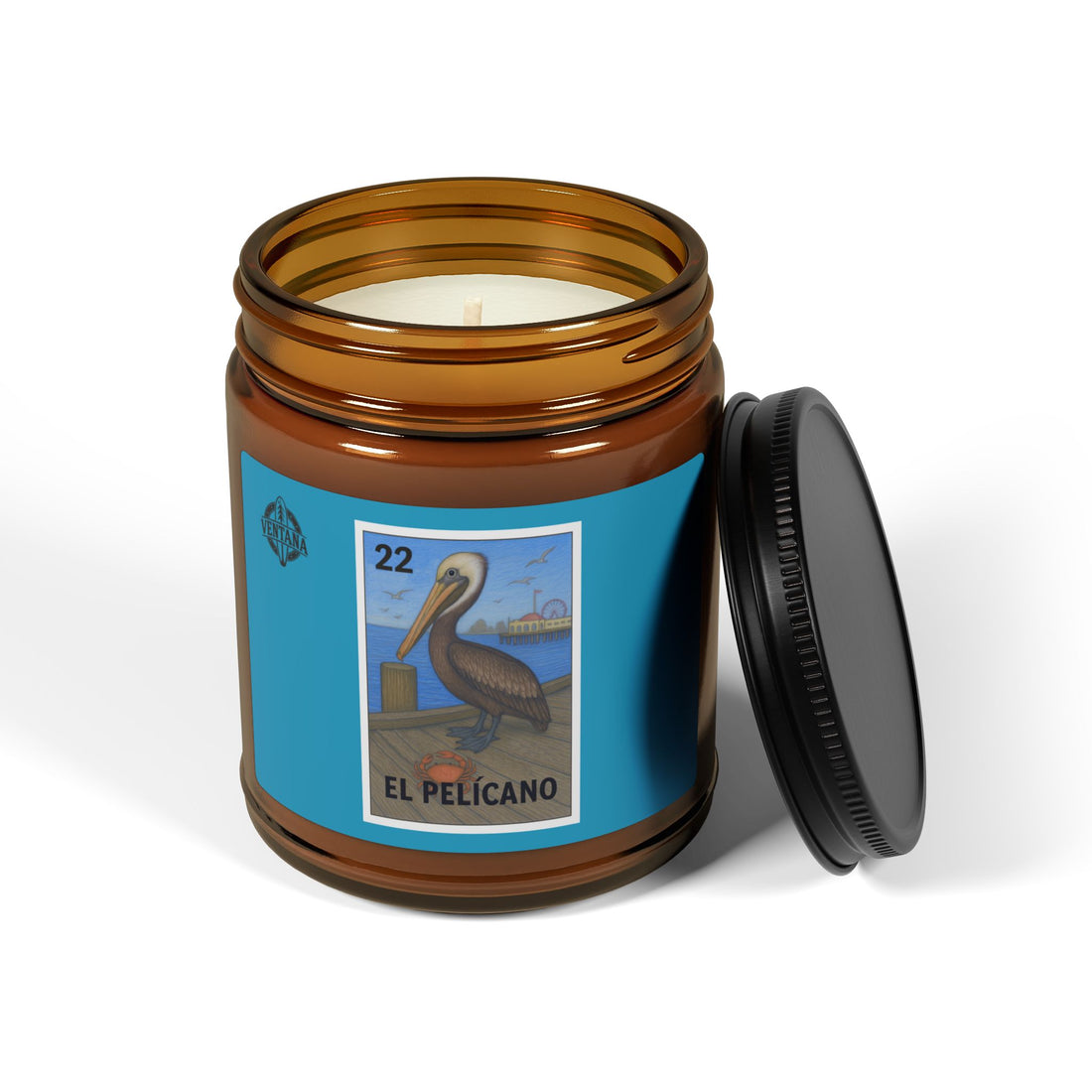 Pelican Lotería - Scented Soy Candle (El Pelícano)