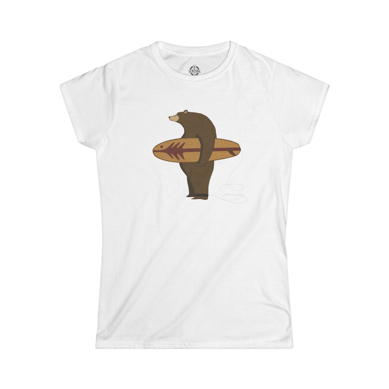 Surfing Grizzly Bear by Fabian Lavater women&