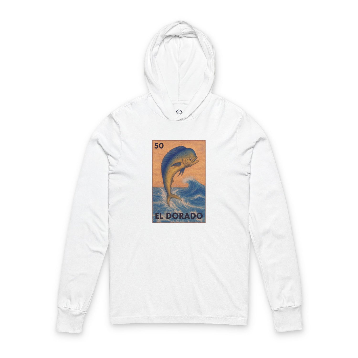 Dorado Lotería cotton hooded long sleeve t-shirt image 3