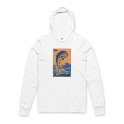 Dorado Lotería cotton hooded long sleeve t-shirt image 3