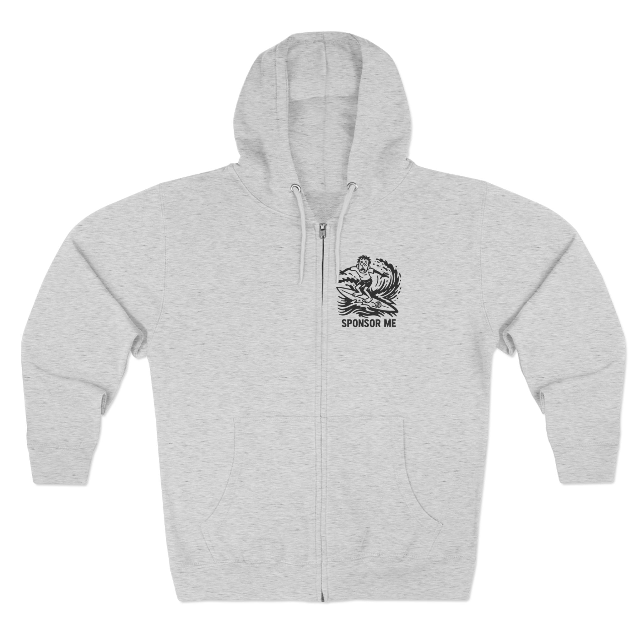 Sponsor Me Unisex - Zip Cotton Blend Fleece Hoodie