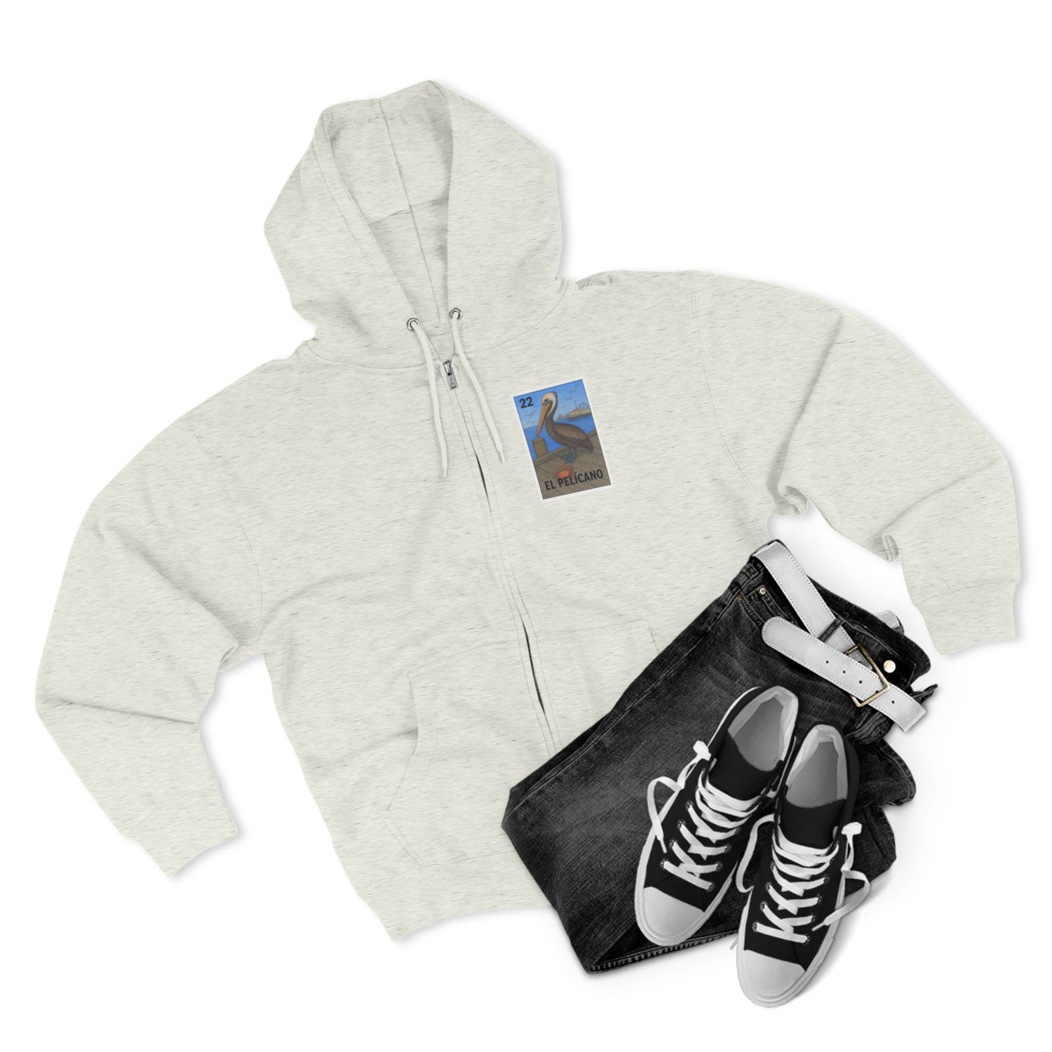 Pelican Lotería Zip Hoodie