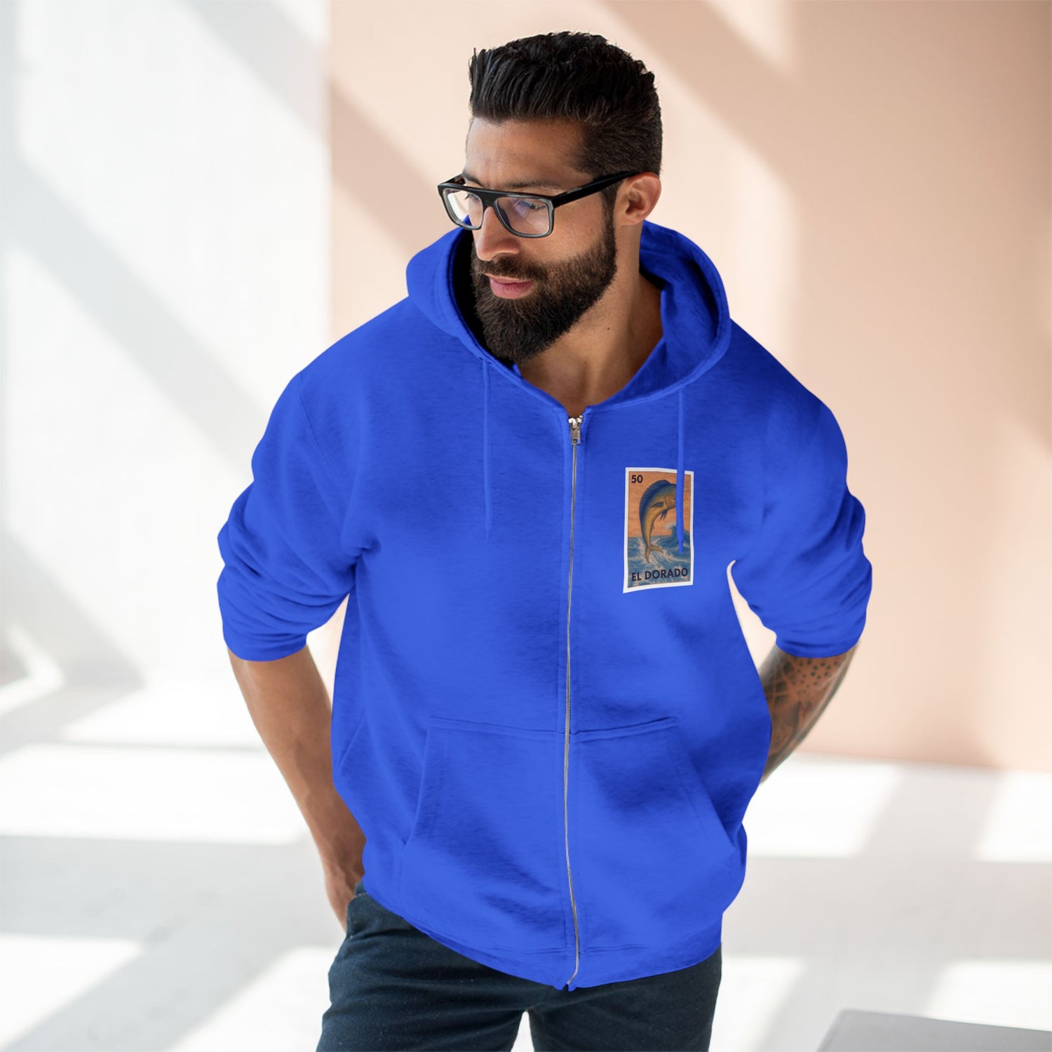 Dorado Lotería Zip Hoodie