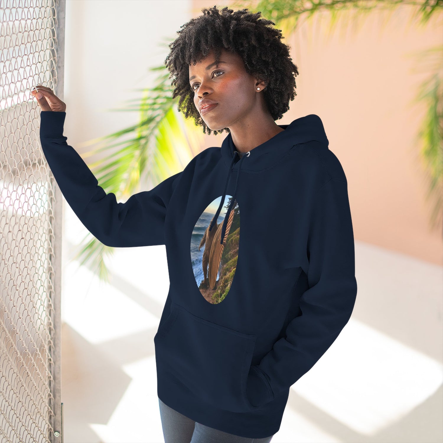 Ventana Real Surfsquatch Unisex - Pull-Over Cotton Blend Fleece Hoodie