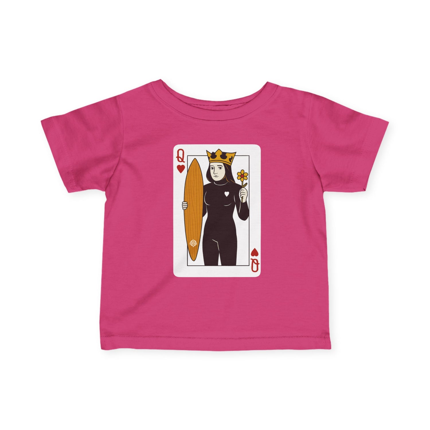 Queen of Hearts Surfer infant cotton t-shirt product image 15