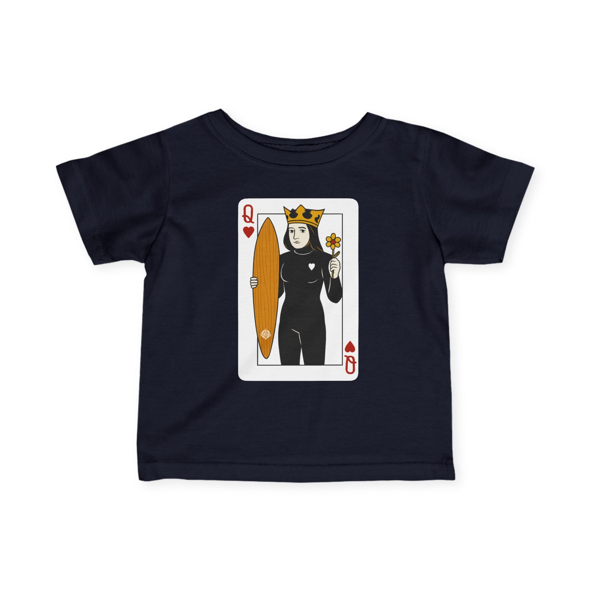 Queen of Hearts Surfer infant cotton t-shirt product image 3