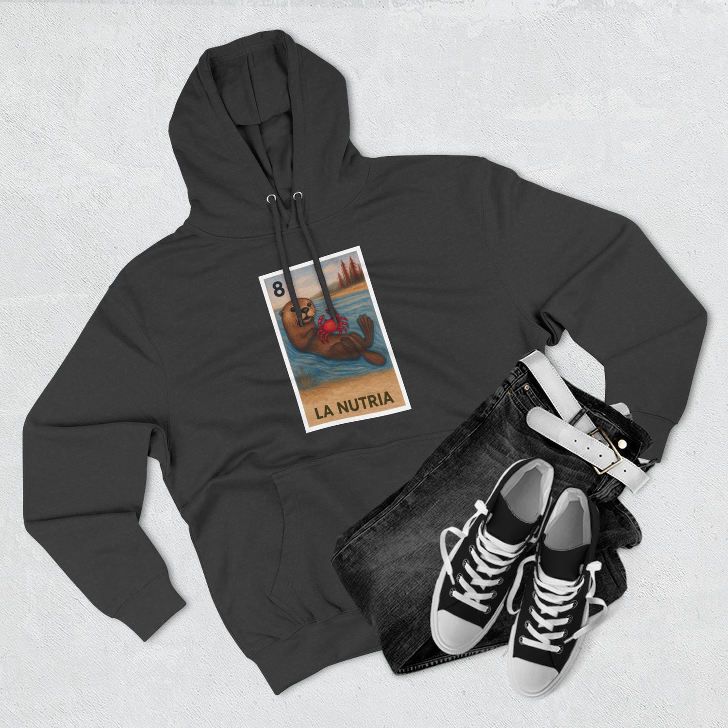 Sea Otter Lotería Fleece Hoodie