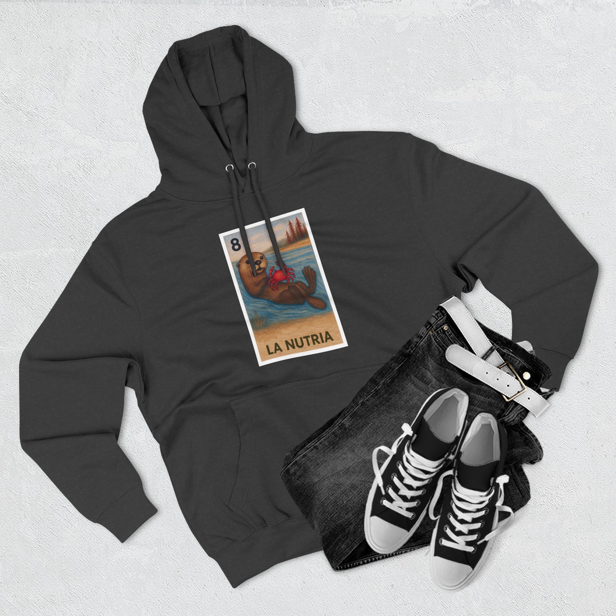 Sea Otter Lotería Fleece Hoodie