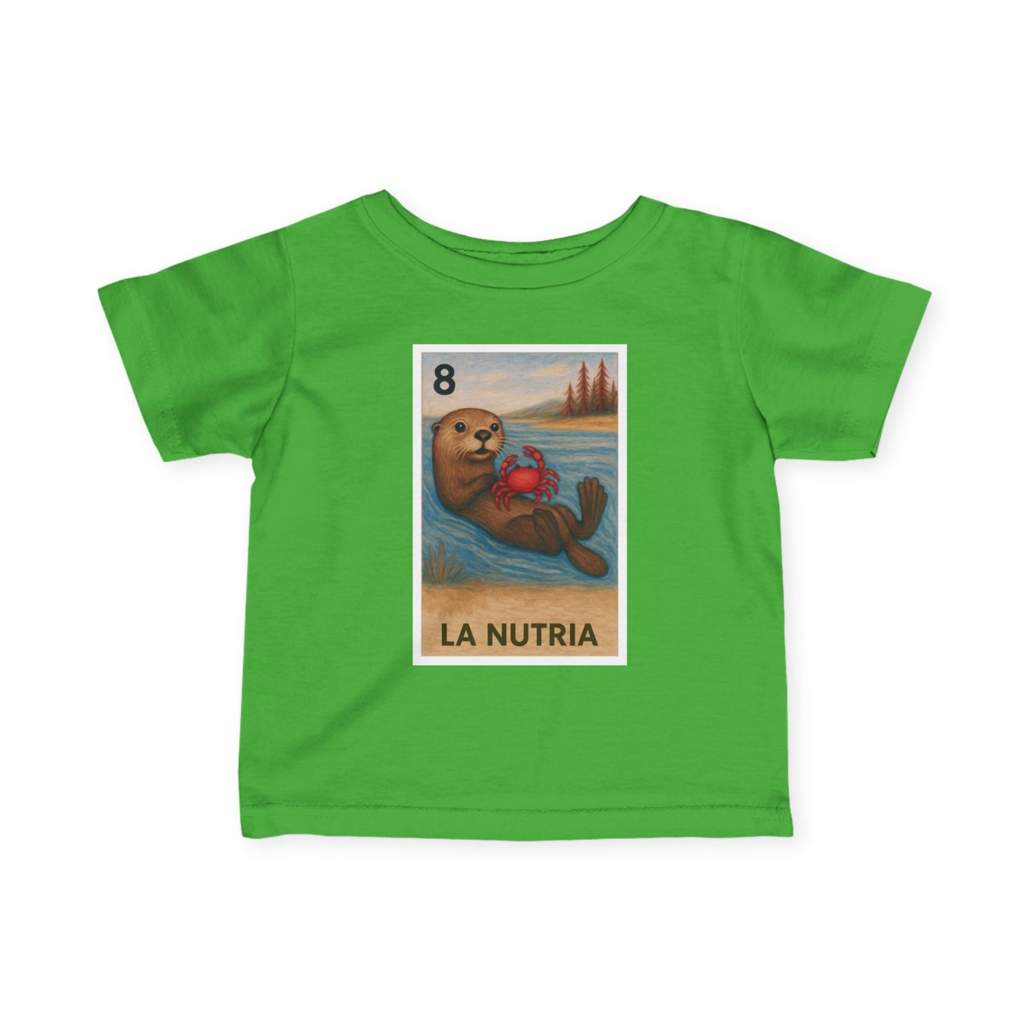 Sea Otter Lotería infant cotton t-shirt image 8