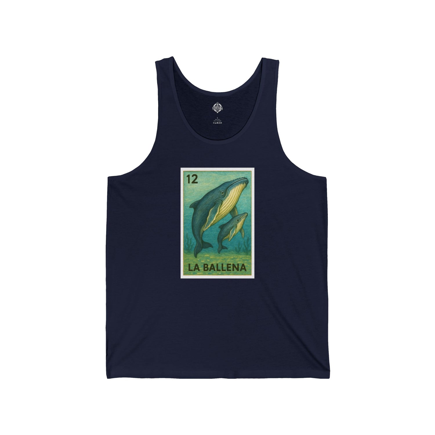 Whale Lotería jersey tank top image 1