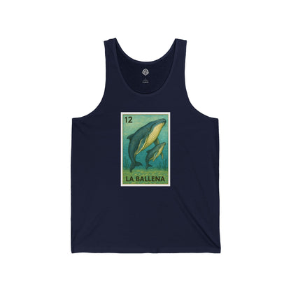 Whale Lotería jersey tank top image 1