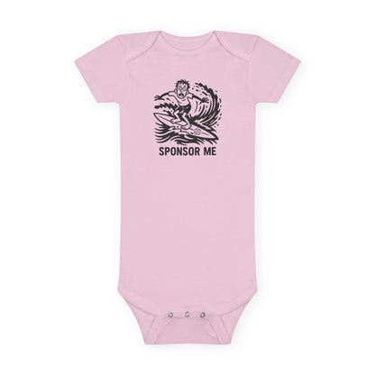 Sponsor Me - Baby Short Sleeve 100% Cotton Onesie