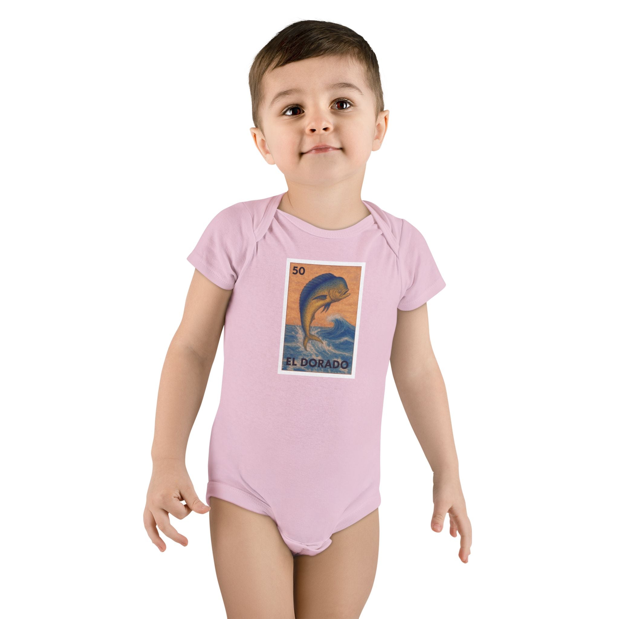 Dorado Lotería baby cotton onesie image 15