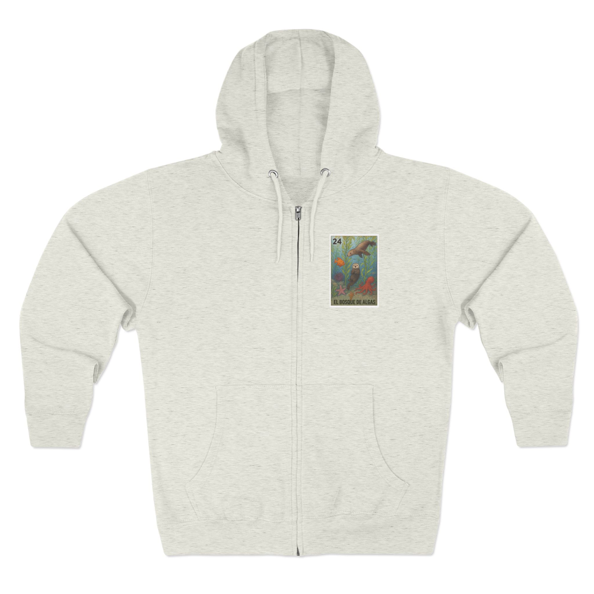 Kelp Forest Lotería zip fleece hoodie image 2
