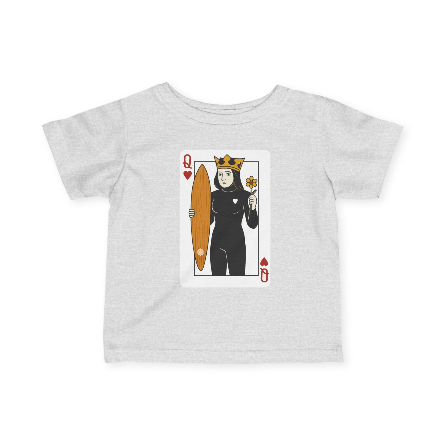 Queen of Hearts Surfer infant cotton t-shirt product image 5