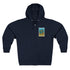 Turtle Lotería zip fleece hoodie image 1