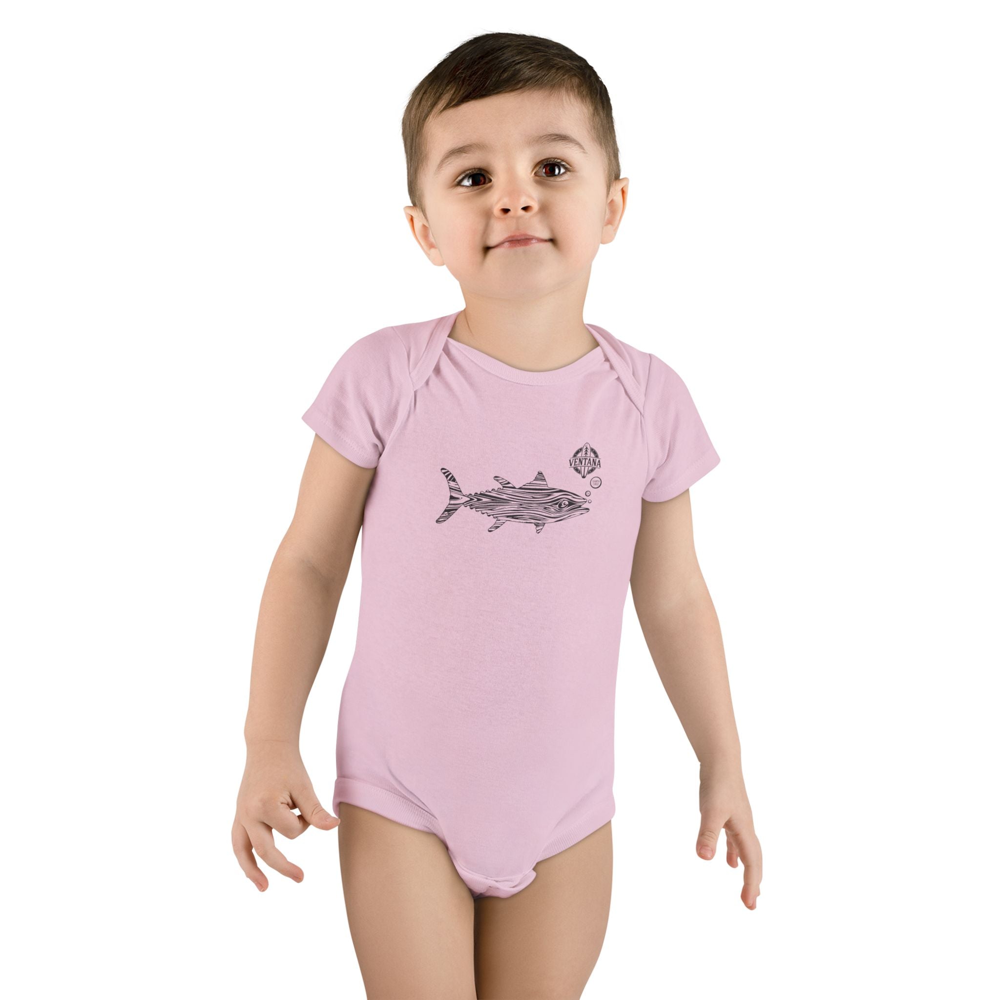 Ventana Wooden Tuna baby cotton onesie image 15
