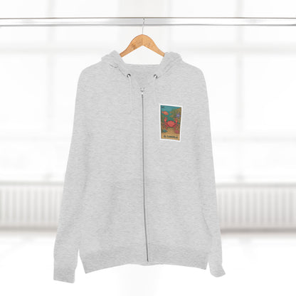 Crab Lotería zip fleece hoodie image 9