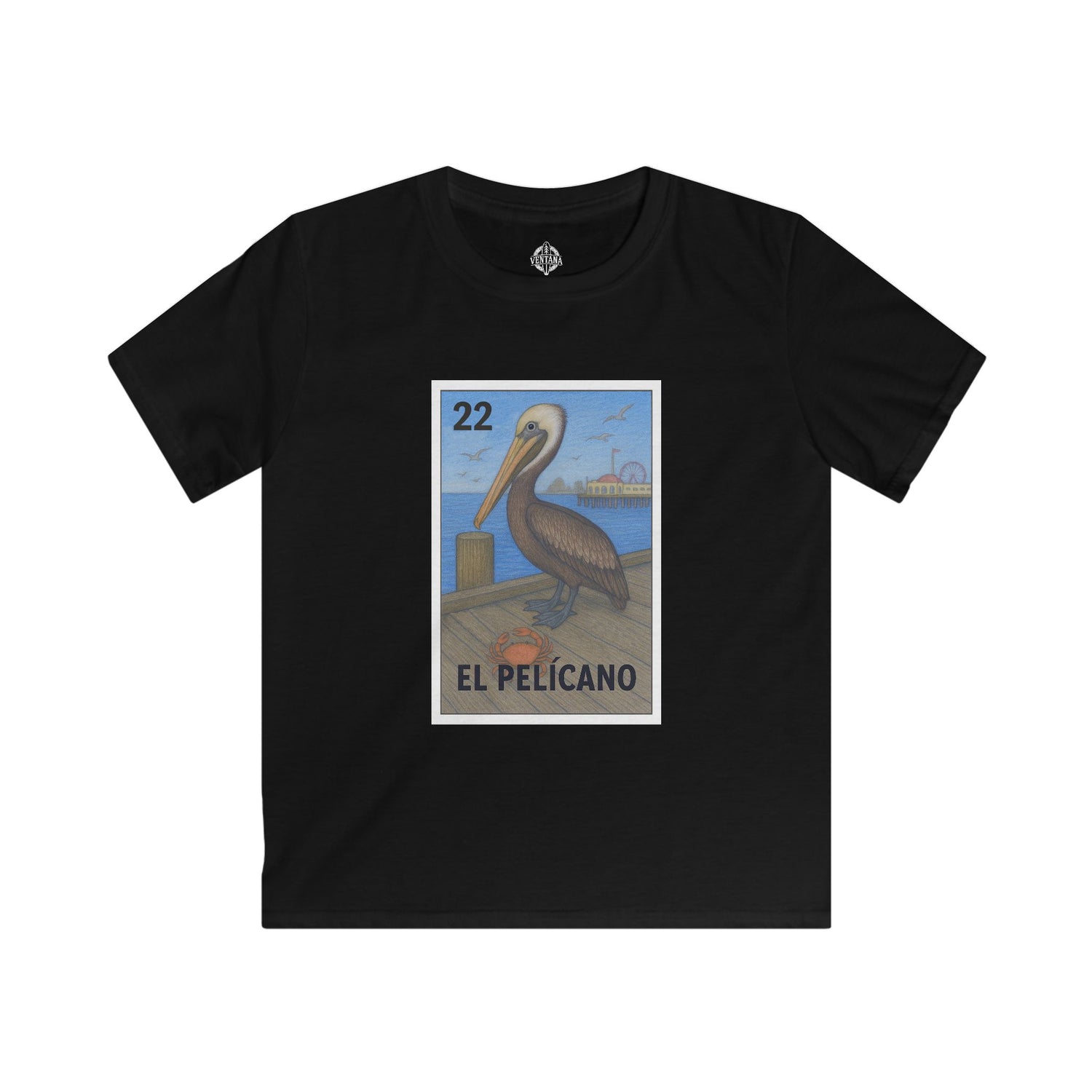 Pelican Lotería kids soft style t-shirt image 5