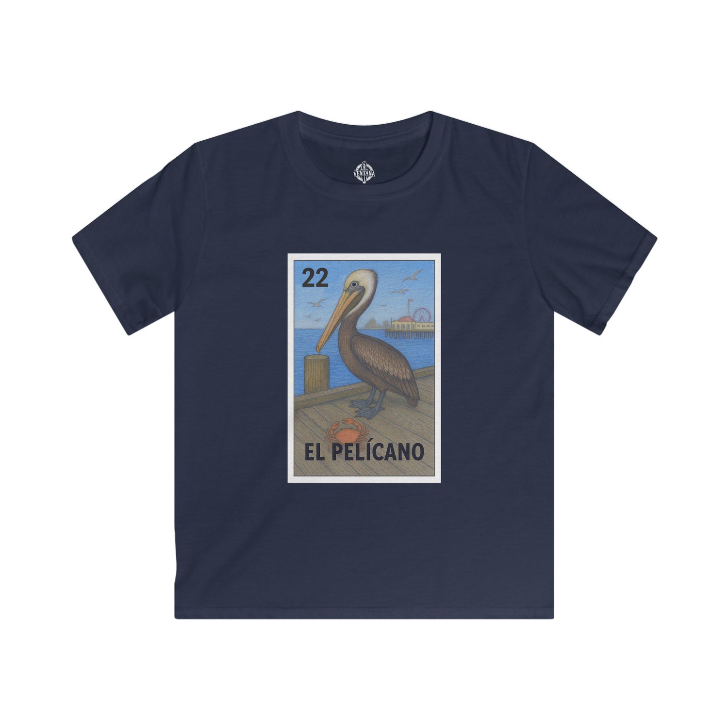 Pelican Lotería kids soft style t-shirt image 1