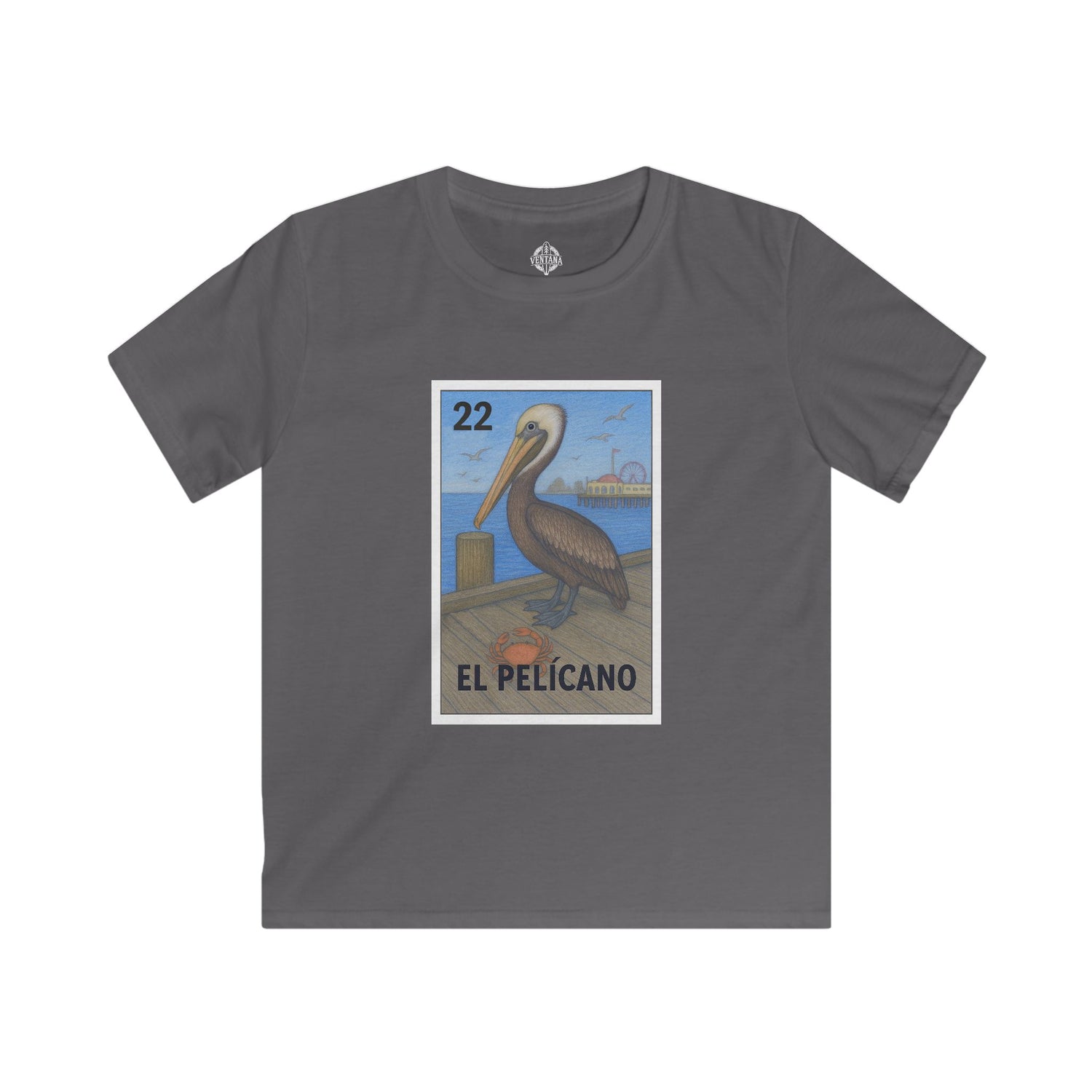 Pelican Lotería kids soft style t-shirt image 9