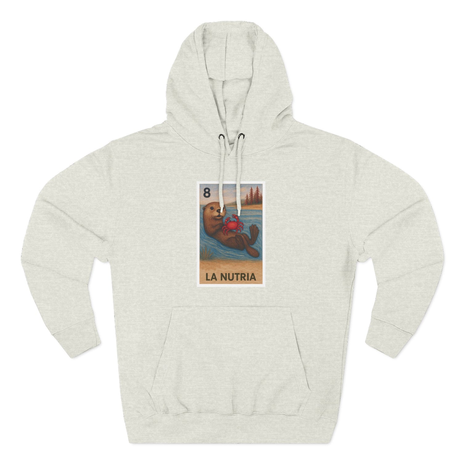 Sea Otter Lotería fleece hoodie image 2