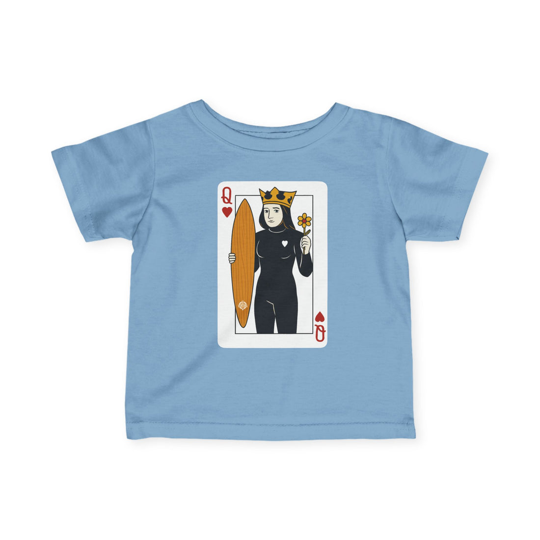 Queen of Hearts Surfer - Infant 100% Cotton T-Shirt