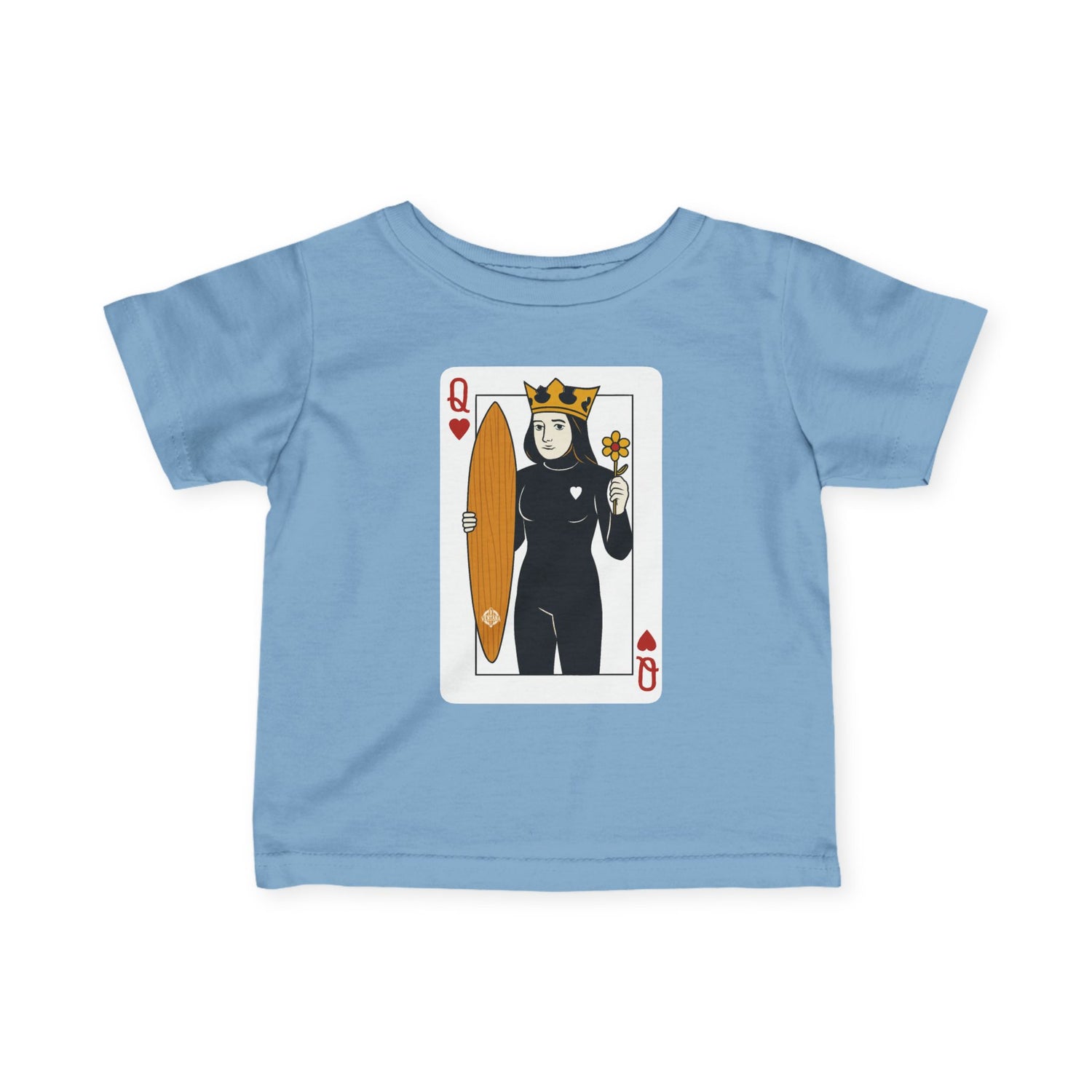 Queen of Hearts Surfer infant cotton t-shirt product image 1