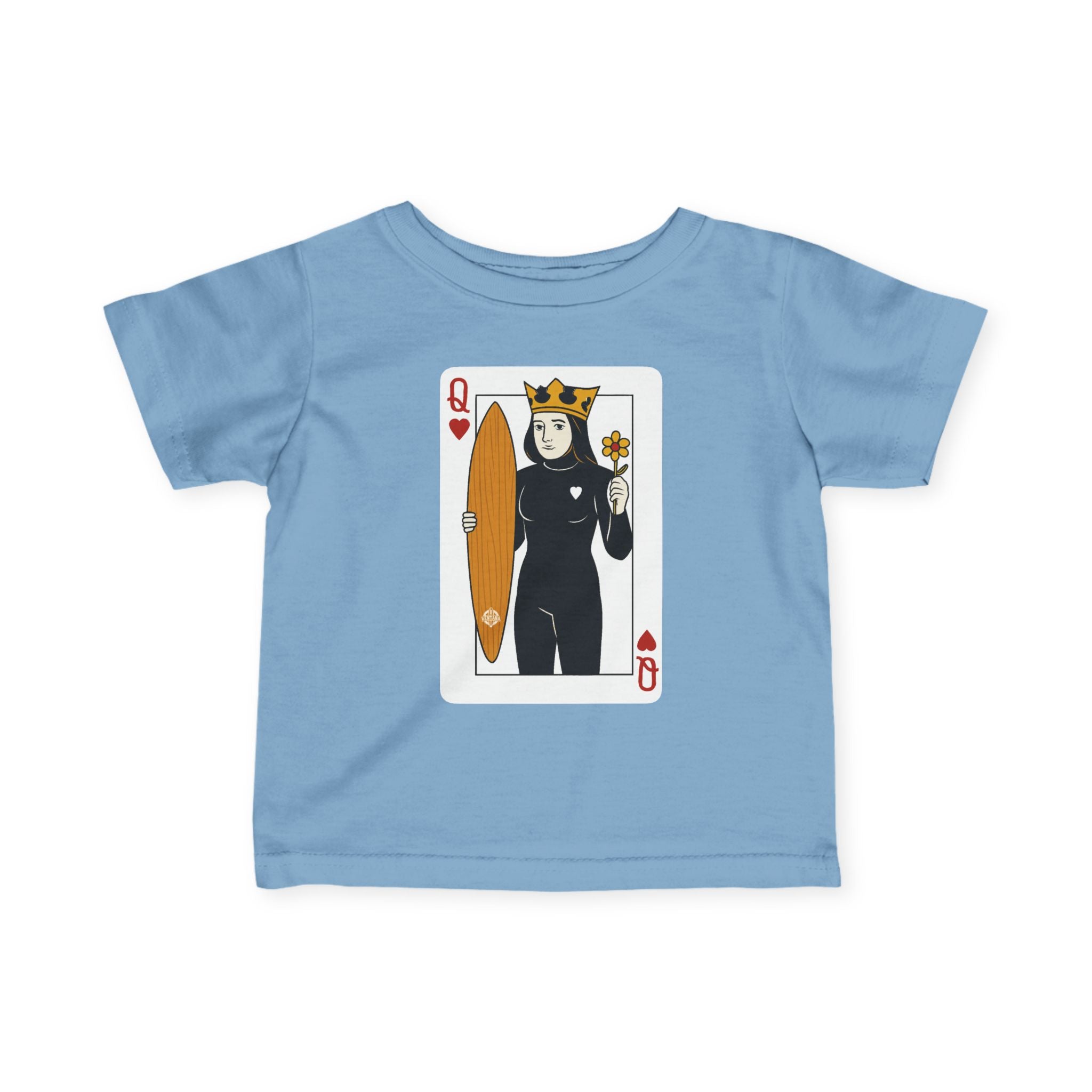 Queen of Hearts Surfer infant cotton t-shirt product image 1