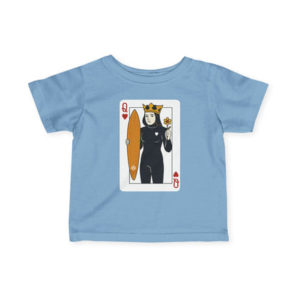 Queen of Hearts Surfer infant cotton t-shirt product image 1
