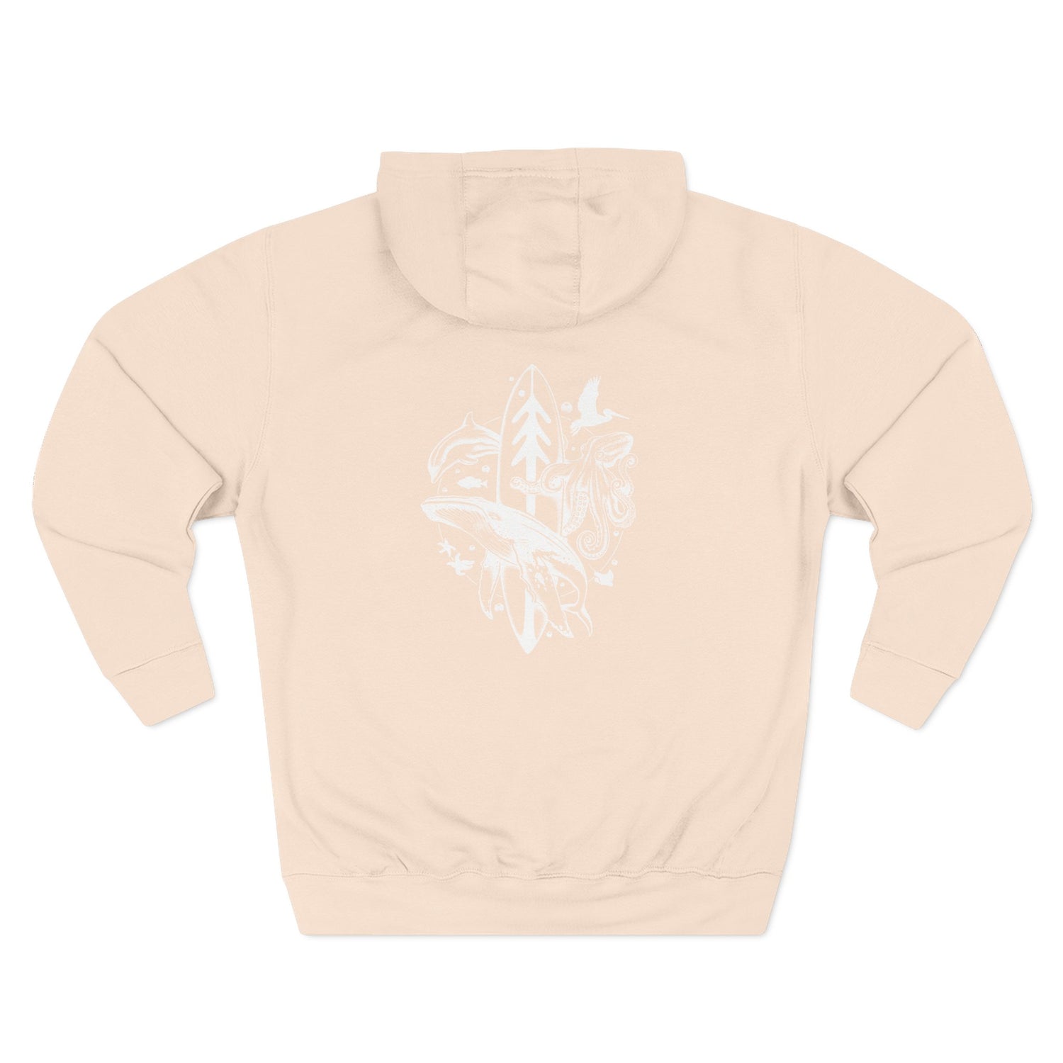 Whale Lotería fleece hoodie image 7