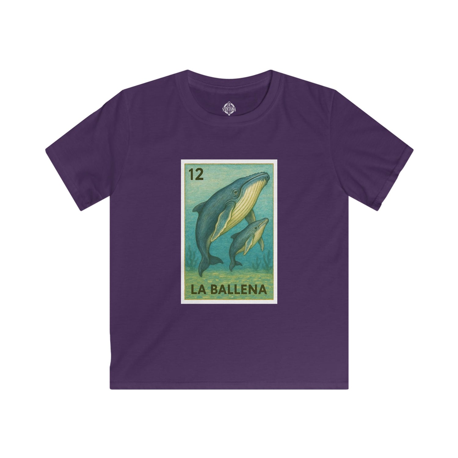 Whale Lotería kids soft style t-shirt image 10