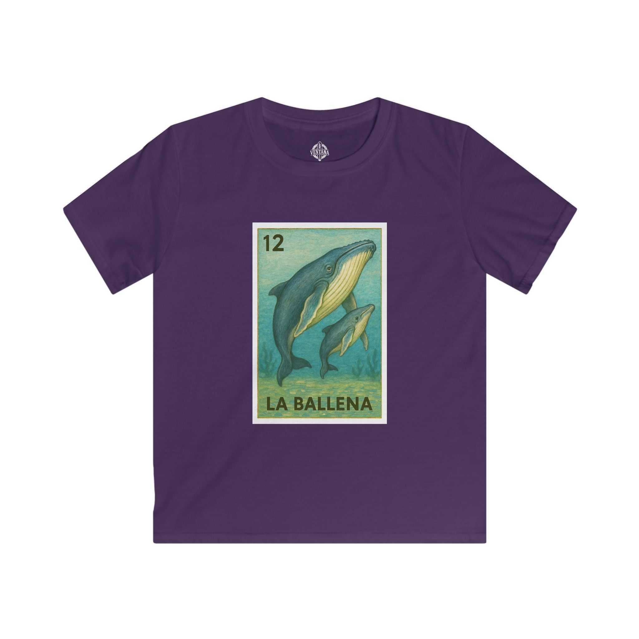 Whale Lotería kids soft style t-shirt image 10